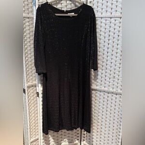 Calvin Klein Black Long Sleeve Dress